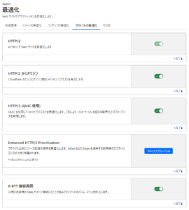Cloudflareの設定