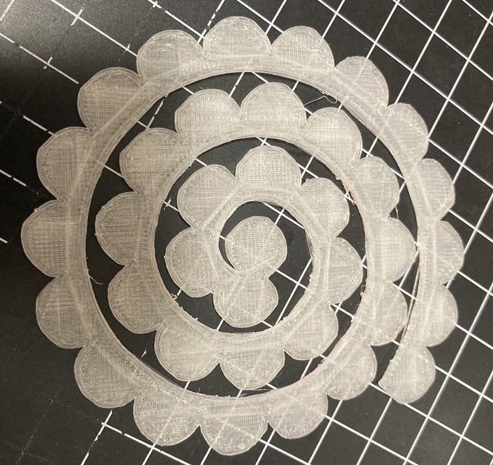 3Dプリンタで印刷後の写真